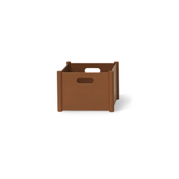 Form & Refine Pillar storage box, medium, clay brown