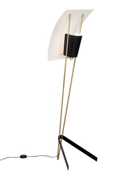 Sammode G30 floor lamp, black - white