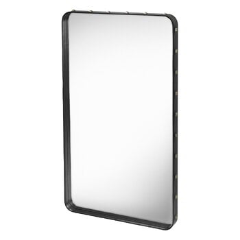 GUBI Specchio Adnet, rettangolare, 65 x 115 cm, nero