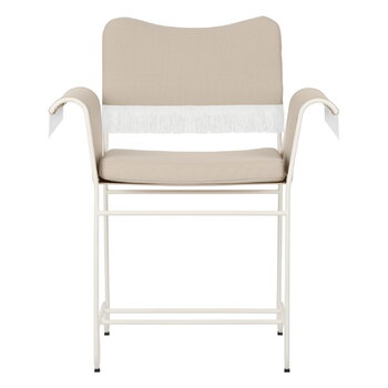 GUBI Tropique stol med fransar, klassiskt vit - Leslie 12