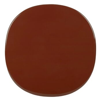 GUBI Carmel sohvapöytä, 60 x 60 cm, musta - rock red