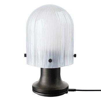 GUBI Lampe portable Seine, laiton vieilli - blanc