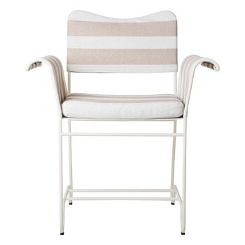 GUBI Tropique chair, classic white - Leslie Stripe 40