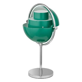 GUBI Lampada da tavolo portatile Multi-lite, cromo - verde petrolio, immagine extra
