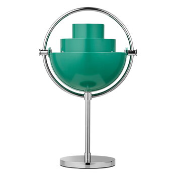 GUBI Lampada da tavolo portatile Multi-lite, cromo - verde petrolio, immagine extra