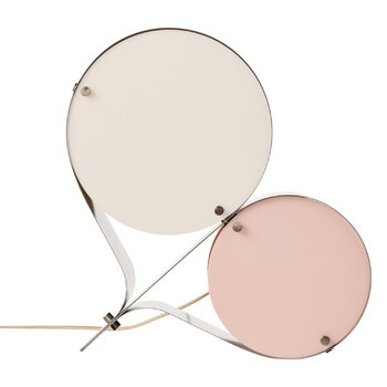 GUBI Coppia table lamp, steel, ivory - blush, extra image