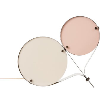 GUBI Coppia table lamp, steel, ivory - blush, extra image