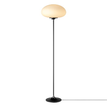 GUBI Stemlite floor lamp, 150 cm, dimmable, black chrome