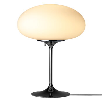 GUBI Lampe de table Stemlite à intensité variable, 42 cm, chrome noir