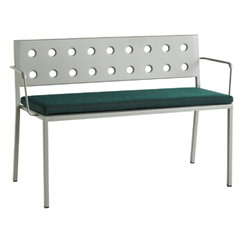 HAY Balcony Dining bench w. armrest 114 x 52 cm, desert green