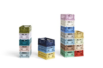Colour Crate, S, recycled plastic, olive