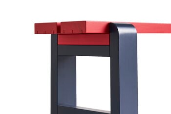 HAY Weekday Duo bench, 111 x 23 cm, wine red - steel blue