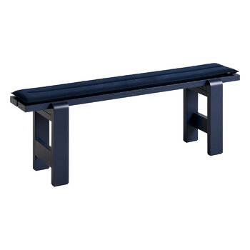 HAY Weekday sittdyna för bänk, 140 x 23 cm, mörkblå