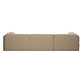 Hem Palo Block 3-Sitzer Sofa, niedrige Rückenlehne mit Armlehnen, beige, extrabild