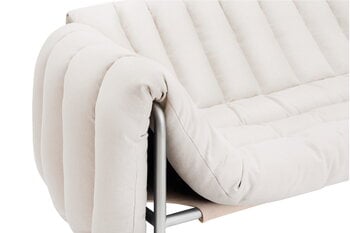 Hem Puffy 2,5 seater sofa, natural - stainless steel, extra image