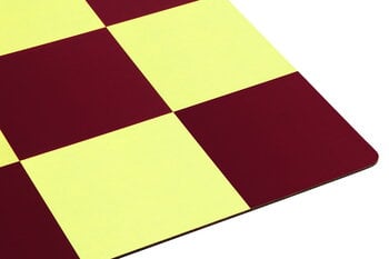 Hem Check placemat, 2 pcs, butter - burgundy