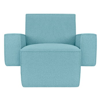 Hem Hunk lounge chair with armrests, Tiree Icicle