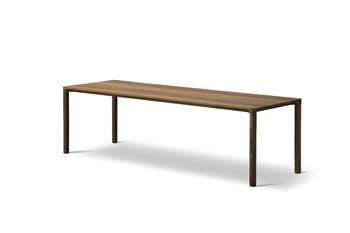Fredericia Piloti coffee table, 120 x 39 cm, smoked oak
