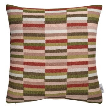 Røros Tweed Ida cushion, 50 x 50 cm, olive burgundy