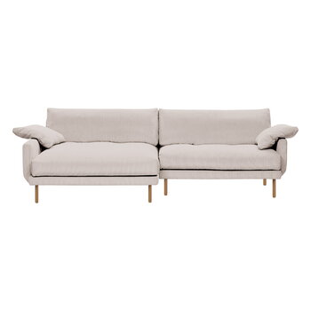suspender Cerco Guante Interface Bebé sofa w/ chaise longue, left, beige Jagger 3 - oak | Finnish  Design Shop NL