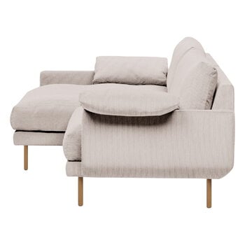 Interface Bebé sofa w/ chaise longue, left, beige Jagger 3 - oak