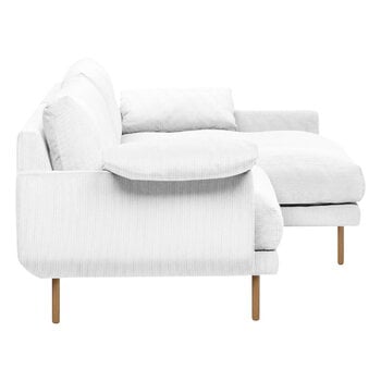 Interface Bebé Sofa mit Chaiselongue, rechts, Jagger 1, Weiß, Eiche