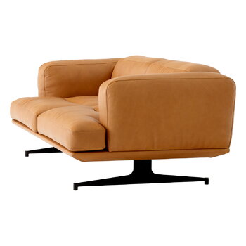 &Tradition Inland AV22 2-seater sofa, cognac leather