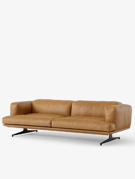 &Tradition Inland AV23 3-seater sofa, cognac leather