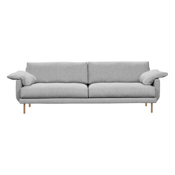 Interface Bebé Sofa, 226 cm, Muru 470, Grau, Eiche