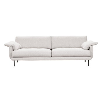 Interface Bebé Sofa, 226 cm, Muru 472, Beige, schwarzes Metall