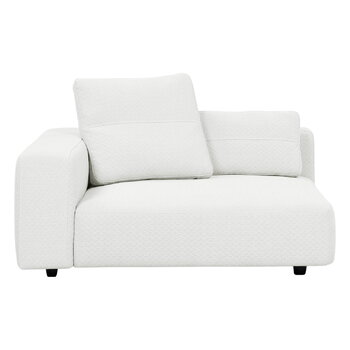 Interface Toast sofa module w/ armrest, 135 x 135 cm, Arc 80 white