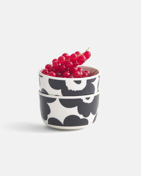 Marimekko Oiva - Unikko bowl, 2,5 dl, white - black