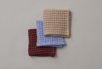 Nuppu Junior towel set, lingonberry - blueberry - cloudberry