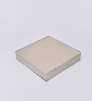 Juslin Maunula Jumble floor pouf, 60 x 60 cm, beige - sky blue