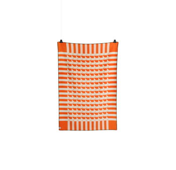 Røros Tweed Kvam throw, 135 x 200 cm, orange