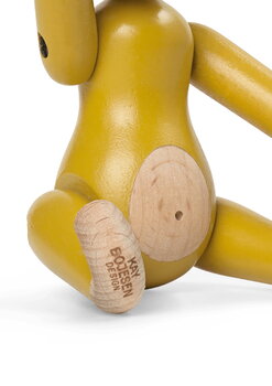 Kay Bojesen Scimmia in legno, mini, giallo vintage