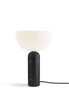 New Works Lampada da tavolo Kizu, grande, marmo nero