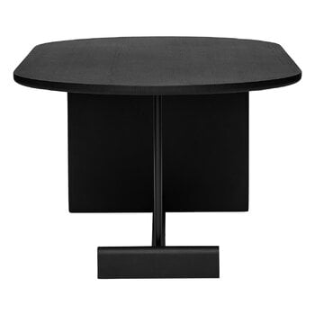 Fogia Koku coffee table, oval, black oak