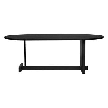 Fogia Koku soffbord, ovalt, svart ek