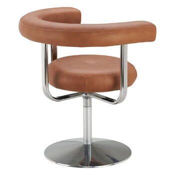 Lepo Product Polar L1001P chair, chrome - brown leather Challenger 046