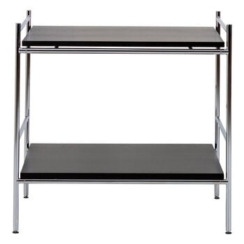 Labofa Heritage bar trolley 95.2 with gliders, chrome - black oak, extra image