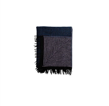 Røros Tweed Lofoten filt, 210 x 150 cm, ljuslila - petroleum