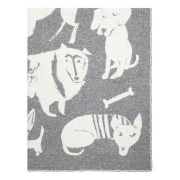 Lapuan Kankurit Koirapuisto blanket, 130 x 180 cm, grey - white