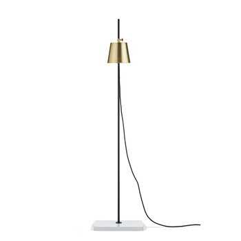 Karakter Lab Light floor lamp, black - brass
