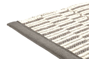 VM Carpet Duo Latua matto, valkoinen - harmaa