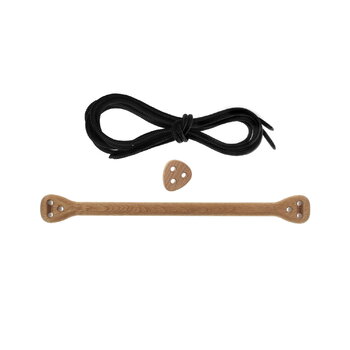 Lillagunga Bone trapeze, oak - black rope 
