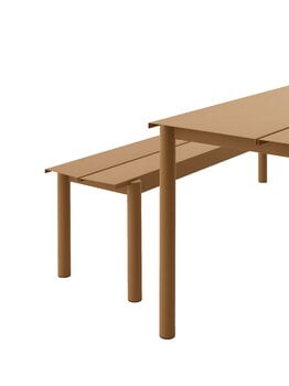 Muuto Linear Steel table 200 x 75 cm, burnt orange