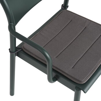 Muuto Linear Steel chair seat pad, dark grey