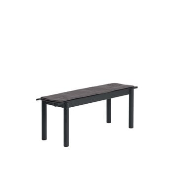 Muuto Linear Steel bench seat pad, 110 cm, dark grey