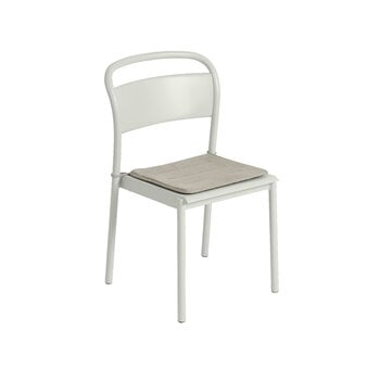Muuto Linear Steel chair seat pad, light grey
